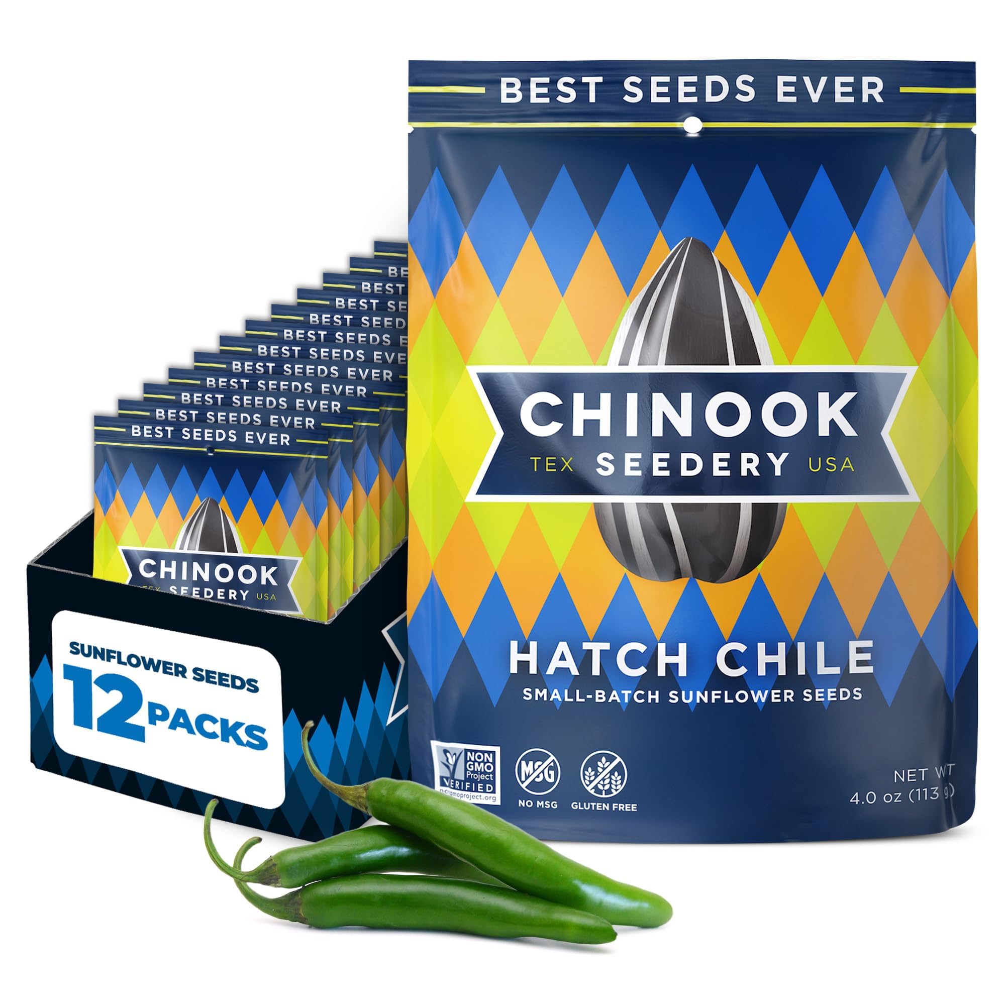 Chinook Seedery Sunflower Seed Hatch Green Chili