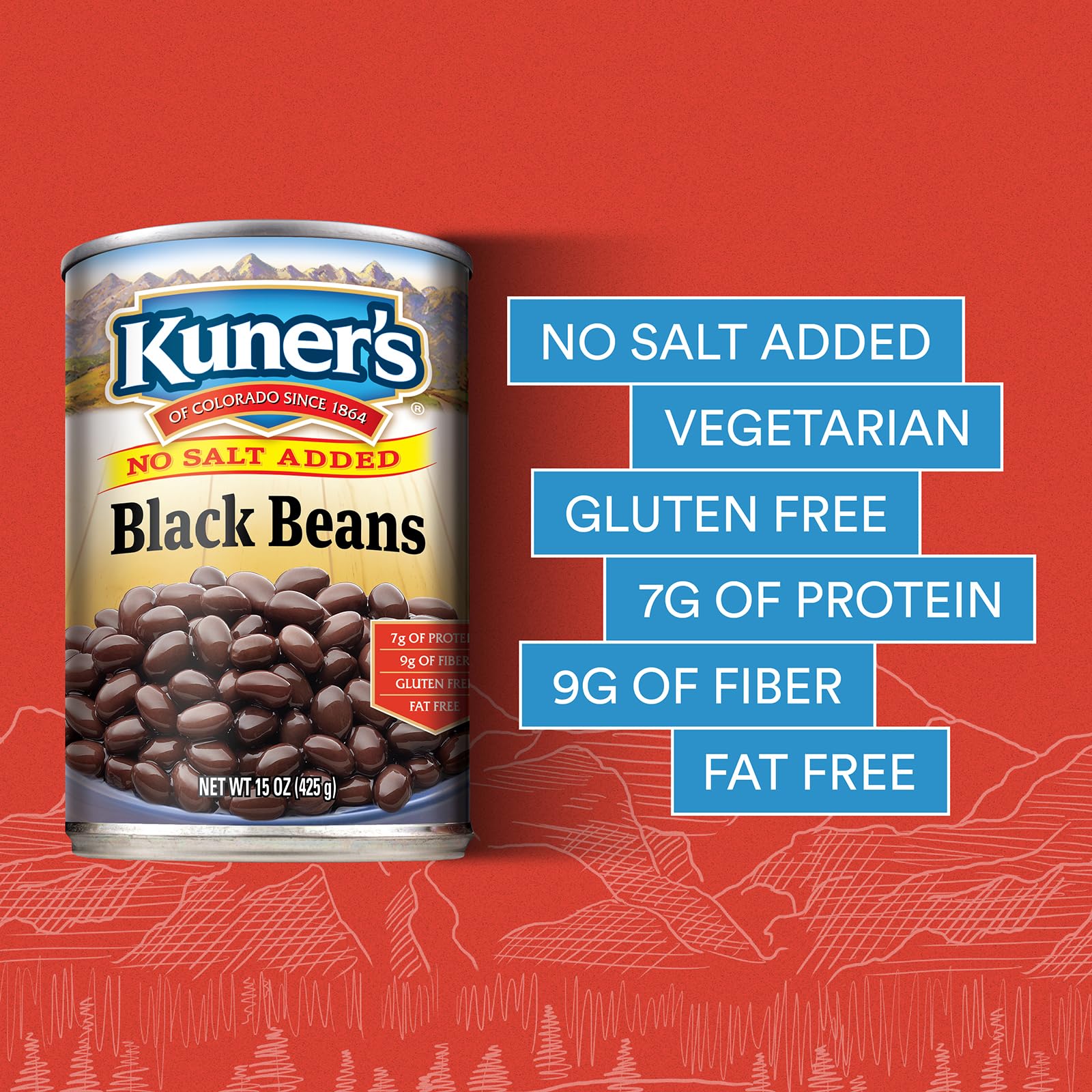 KUNERS (Pack of 24) Kuners Black No Salt Beans 15 Oz