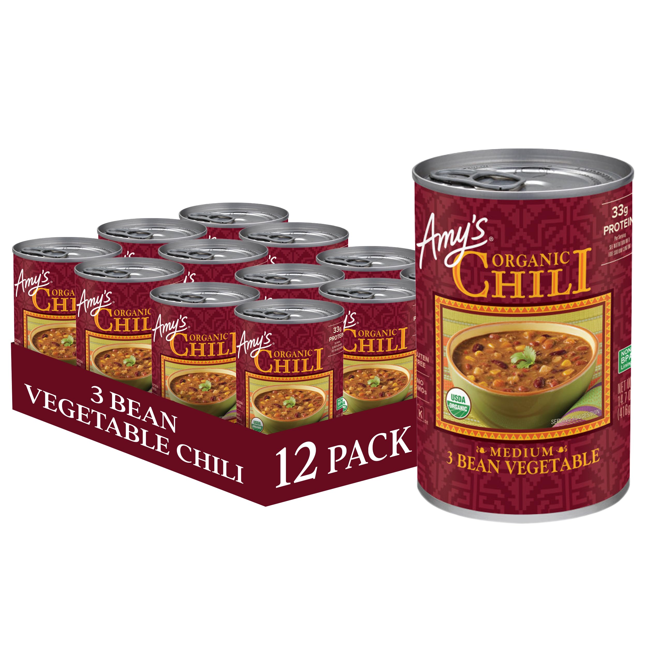 Amy's Chili 3 Bean Vegetable Organic