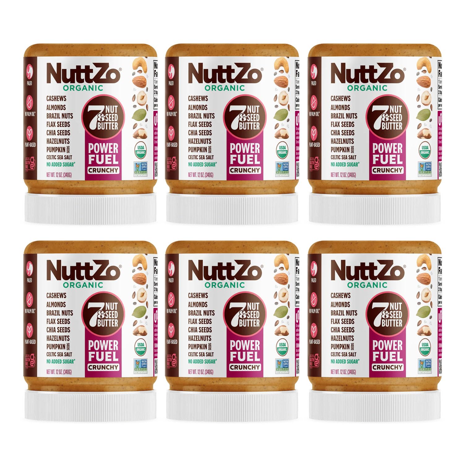 Nuttzo Butter PowerFuel Crunch Organic Nut Butter