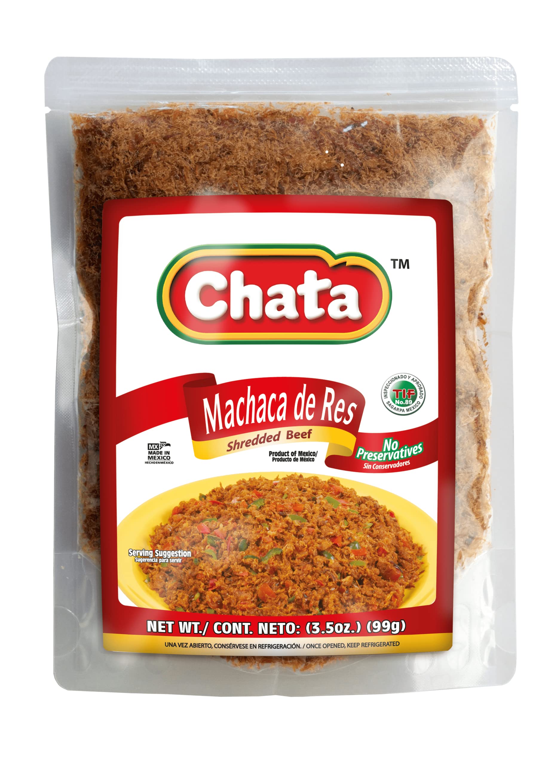 Chata Beef Deshebrada Machaca Authentic Mexican Canned Meat
