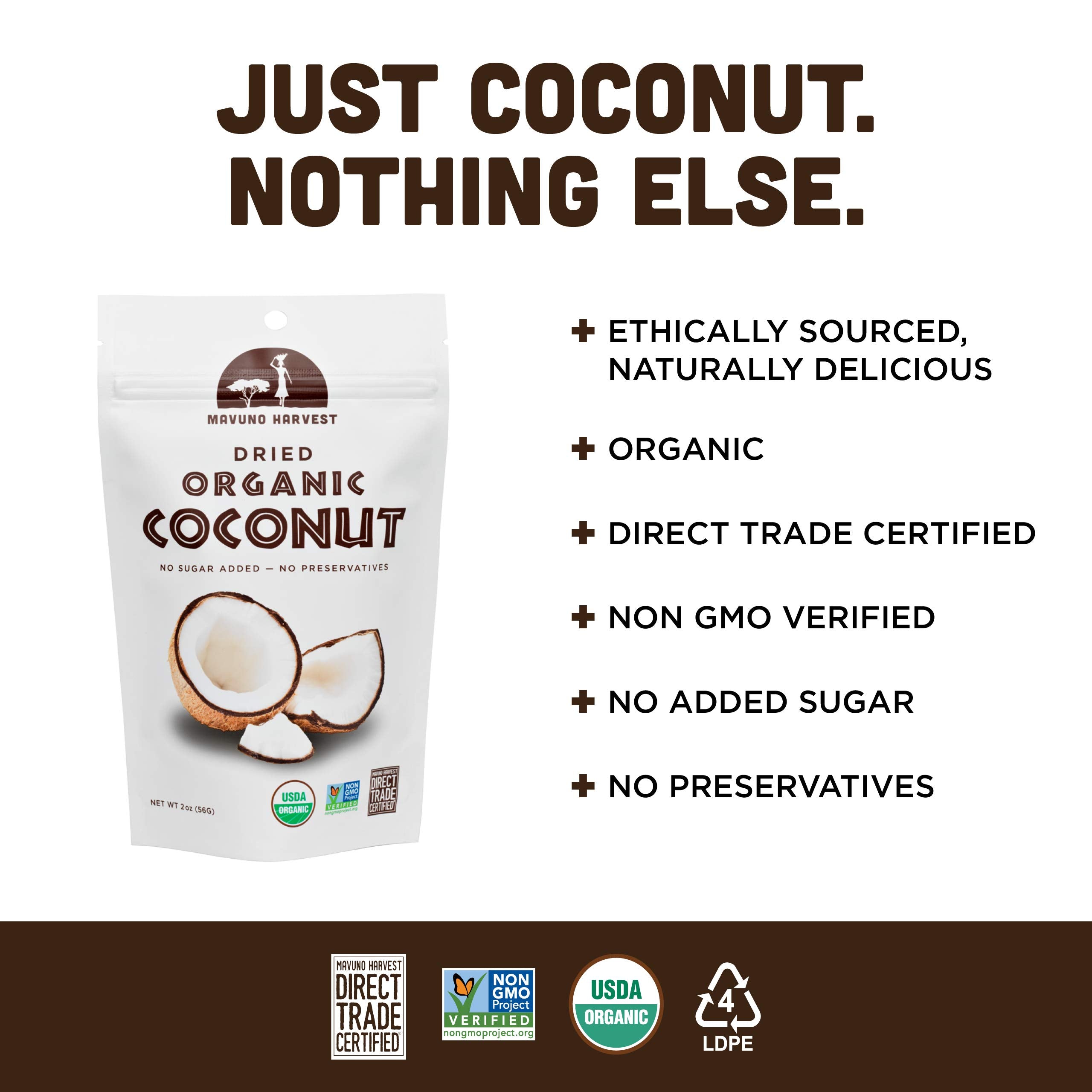 MAVUNO HARVEST (Pack of 18) Mavuno Harvest Fruit Dried Coconut 2 Oz