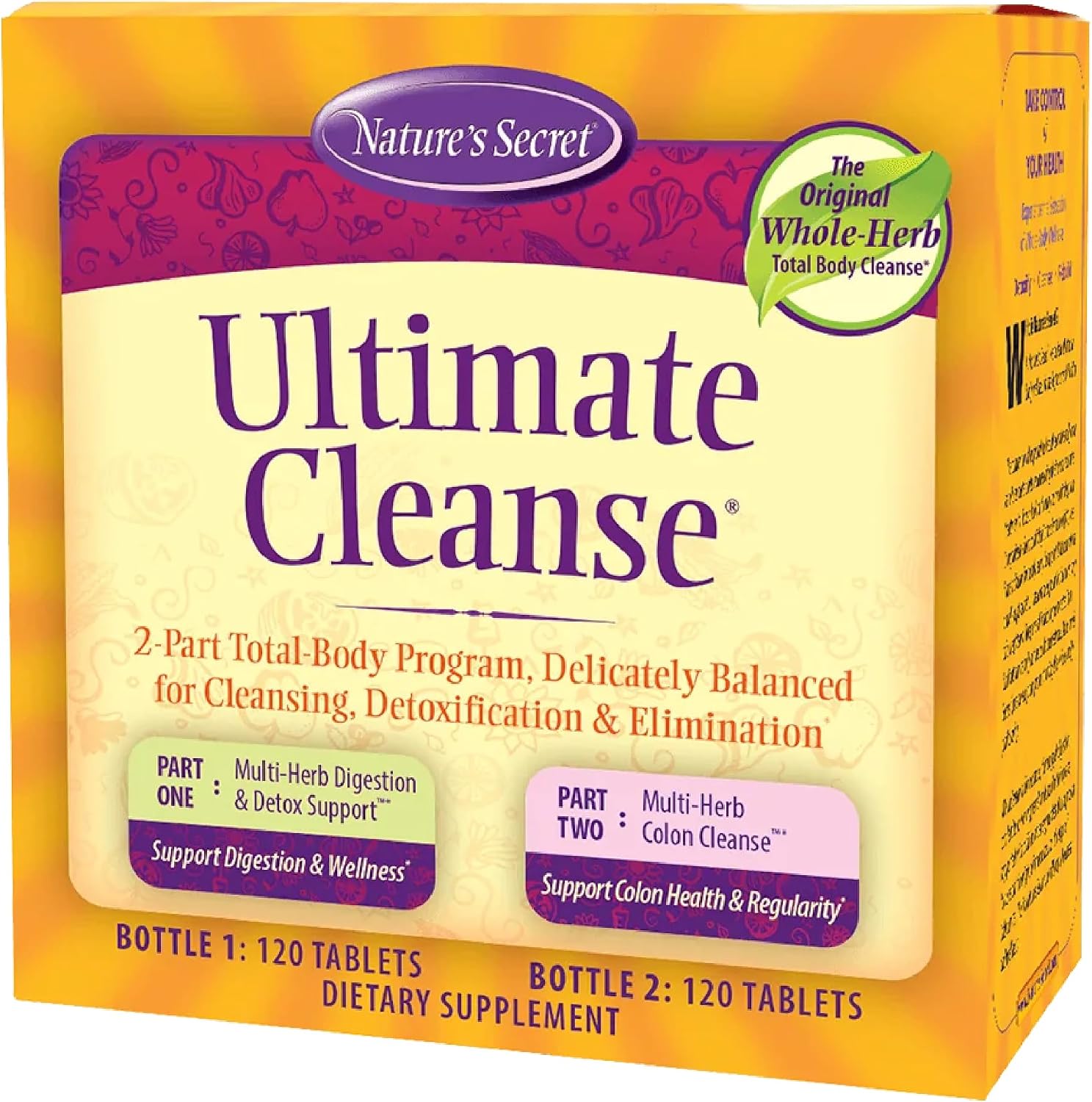 Nature's Secret Ultimate Cleanse - 2-Part Total Body Program for Balanced Body Cleansing, Detoxification & Elimination - Multi-Herb Digestion & Multi-Herb Colon Cleanse Supplements