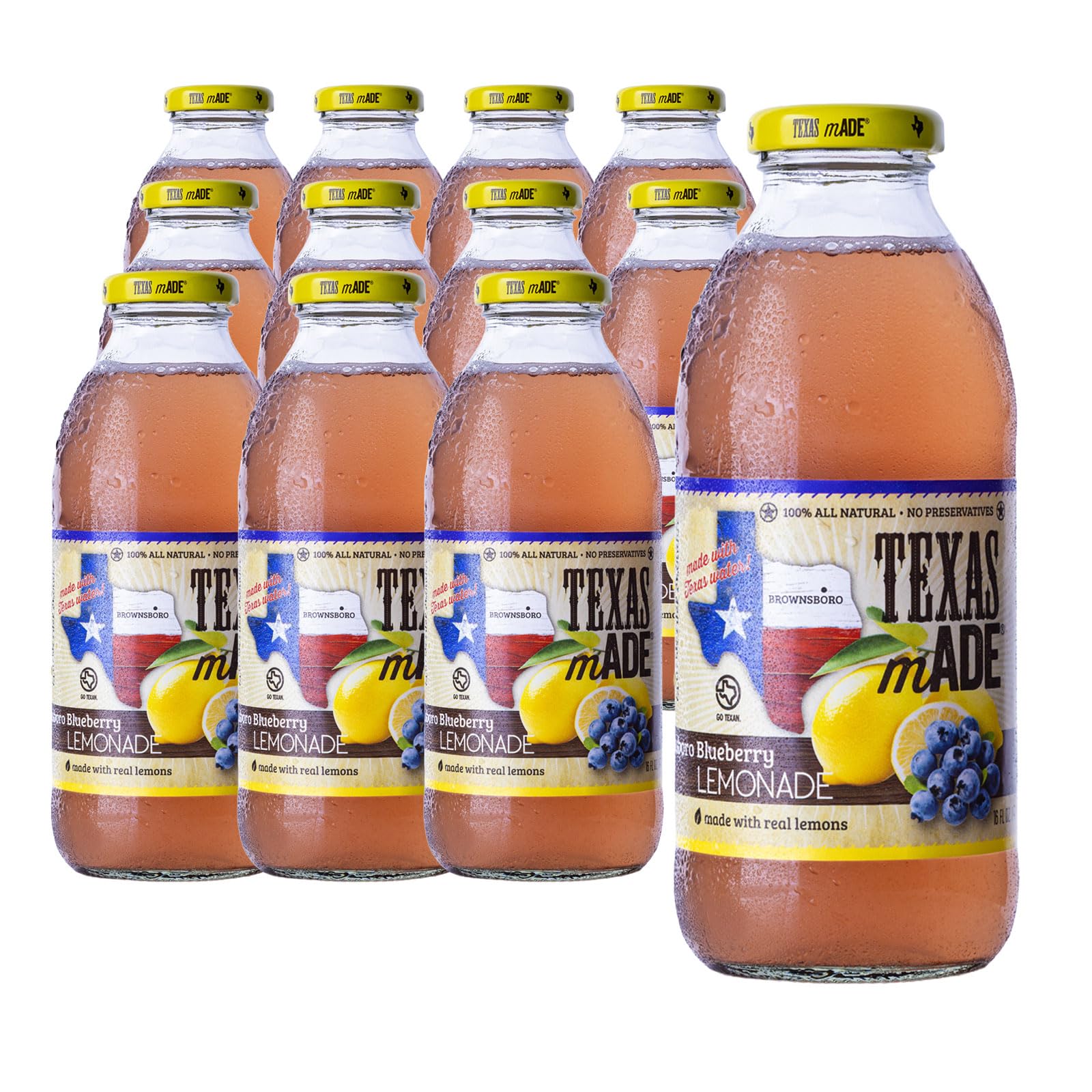 Texasmade Lemonade Brownboro Blueberry Single Serve Bevera