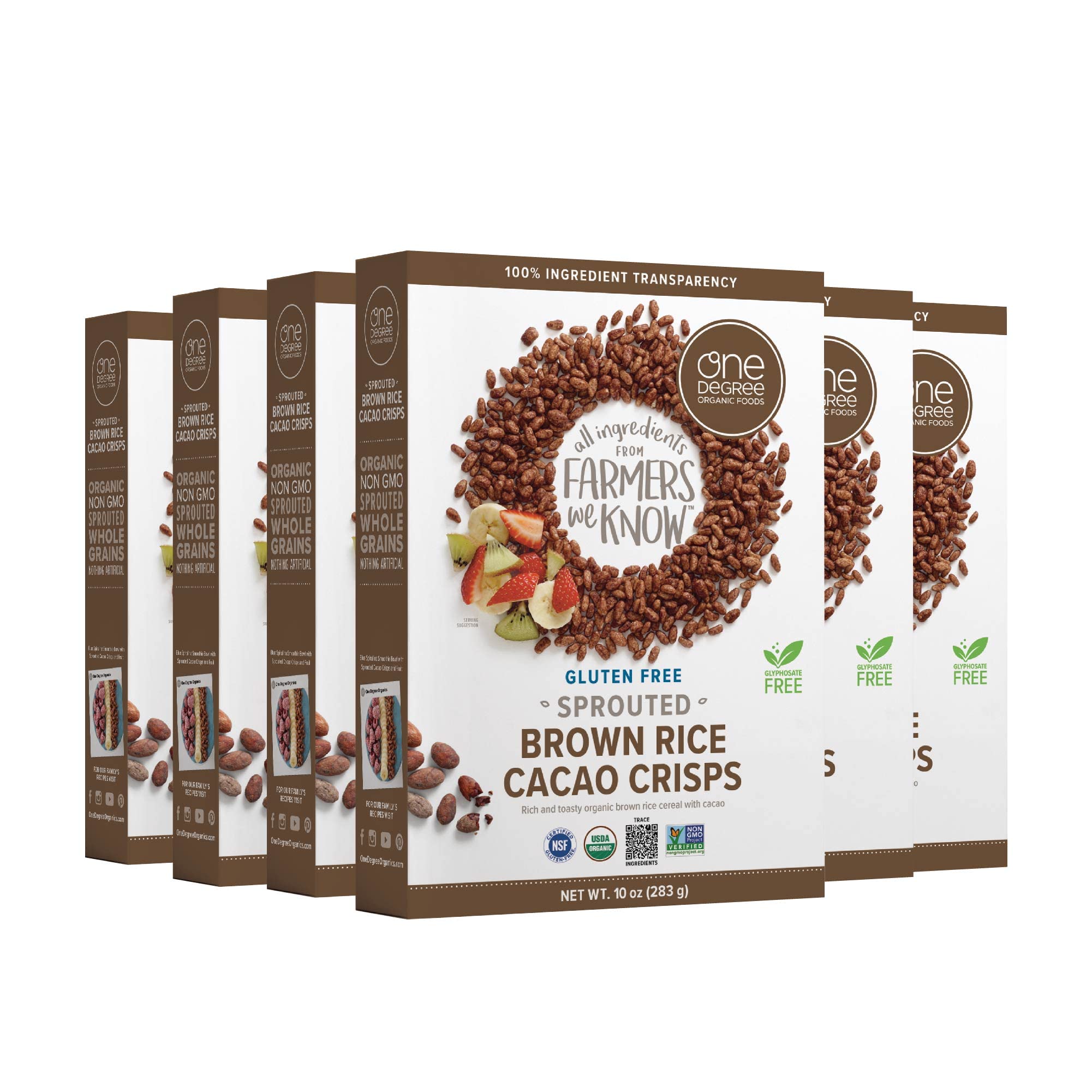 One Degree Organic Foods Cereal Rice Cacao Crisp B