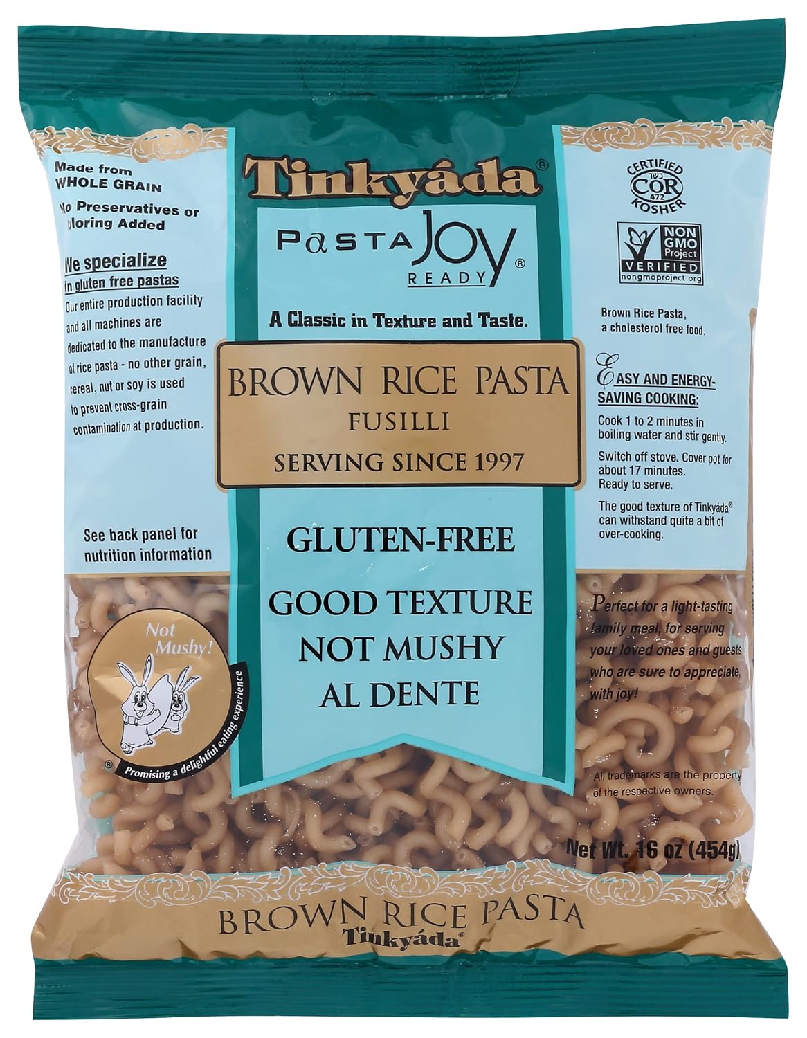 Tinkyada Pasta Brown Rice Fusilli
