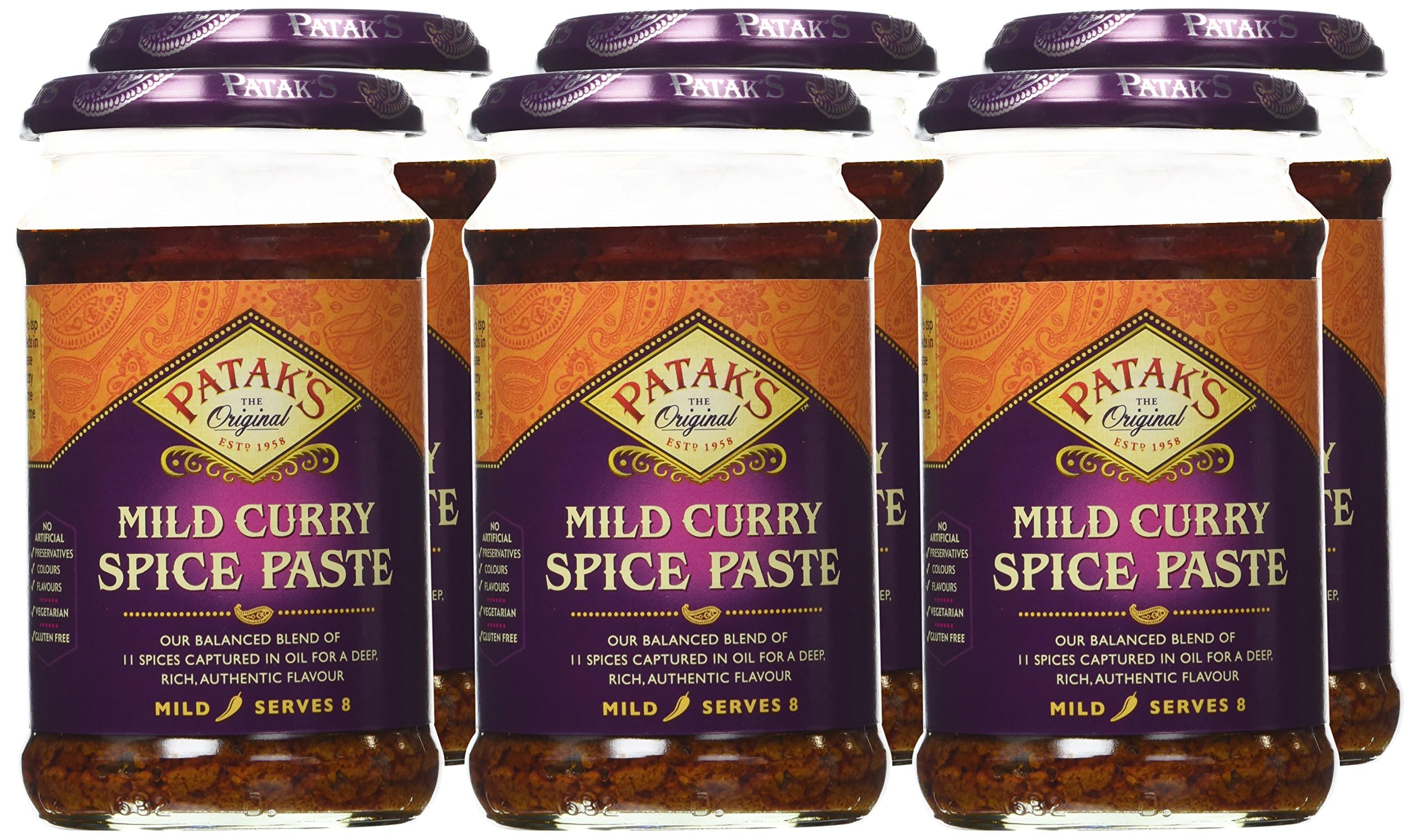 Patak's Mild Curry Paste Indian Condiment Cooking Sauce