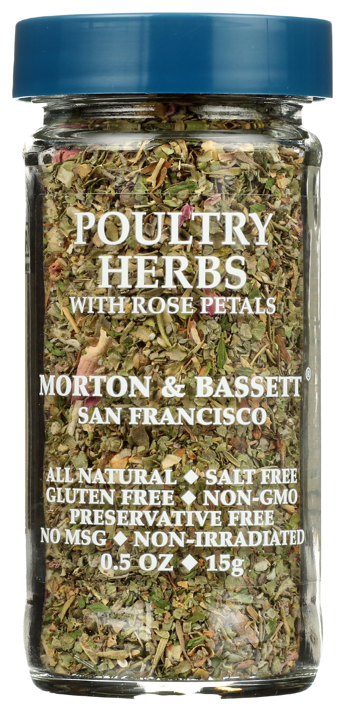 MORTON & BASSET (Pack of 9) Morton & Bassett Herbs Poultry Seasoning Rose Petals Spice Si 0.5 Oz