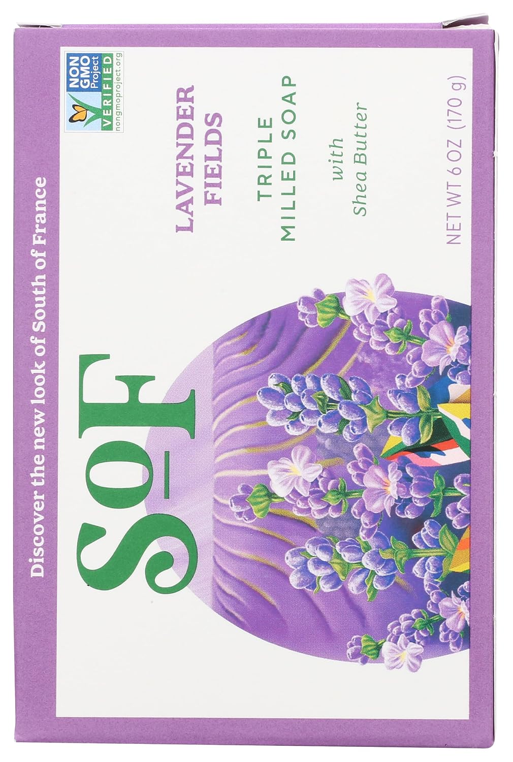 SOUTH OF FRANCE (Pack Of 12) South Of France Soap Bar Lavender Fields 6 Oz