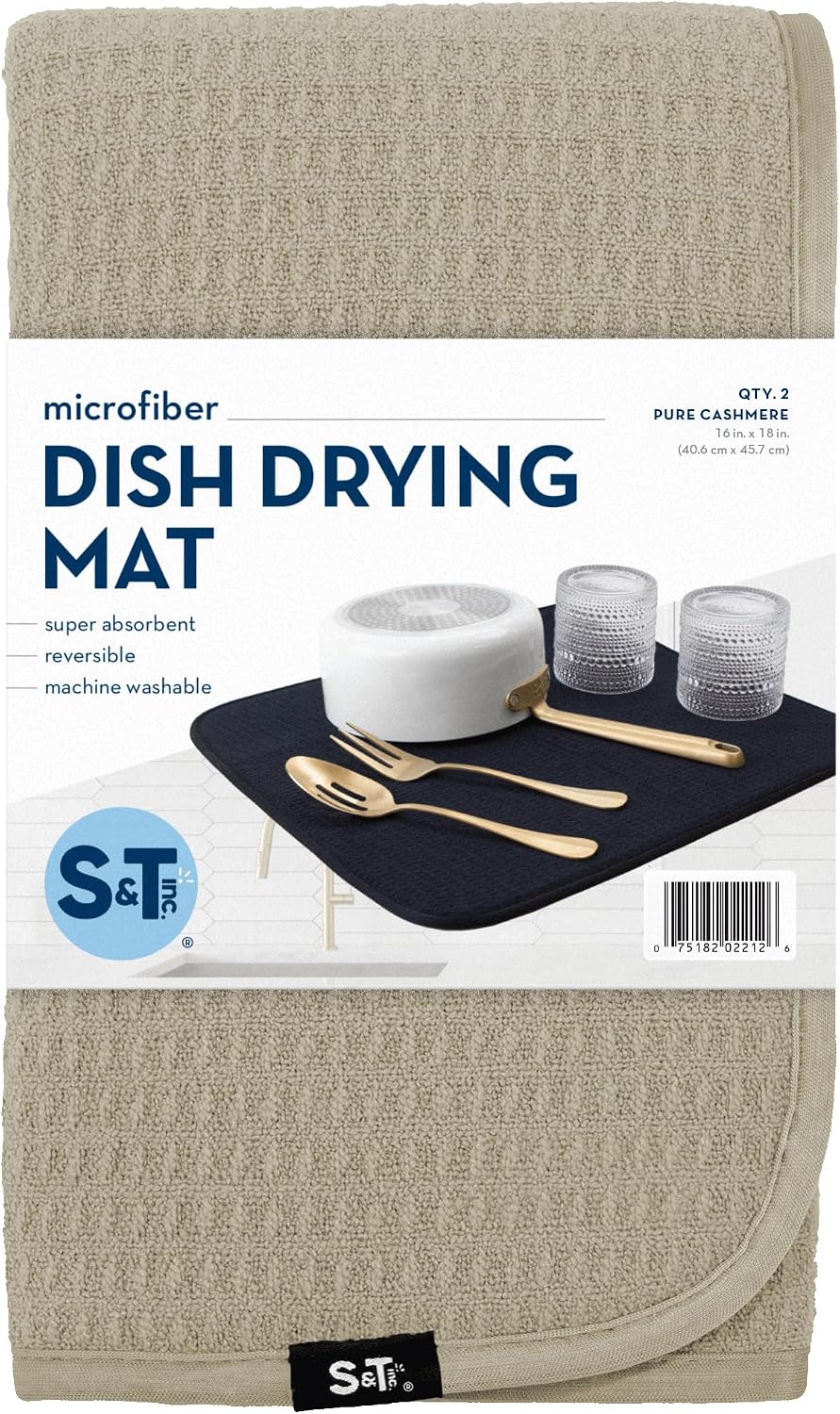 SCHROEDER & TRE (Pack of 11) Schroeder & Tremayne Dish Drying Mat Kitchen IC 1 Each