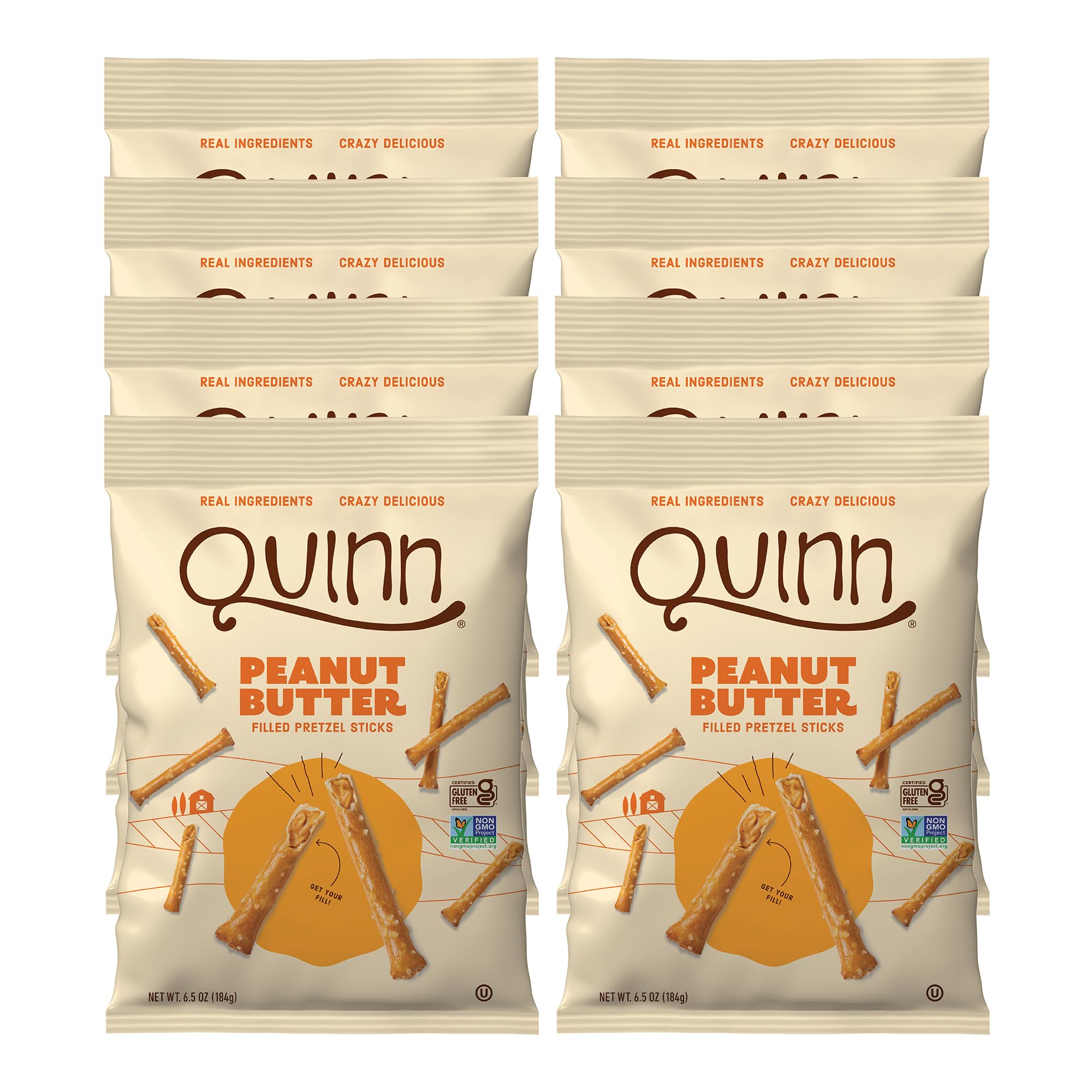 Quinn Pretzel Sticks PB Filled Peanut Butter Flavored