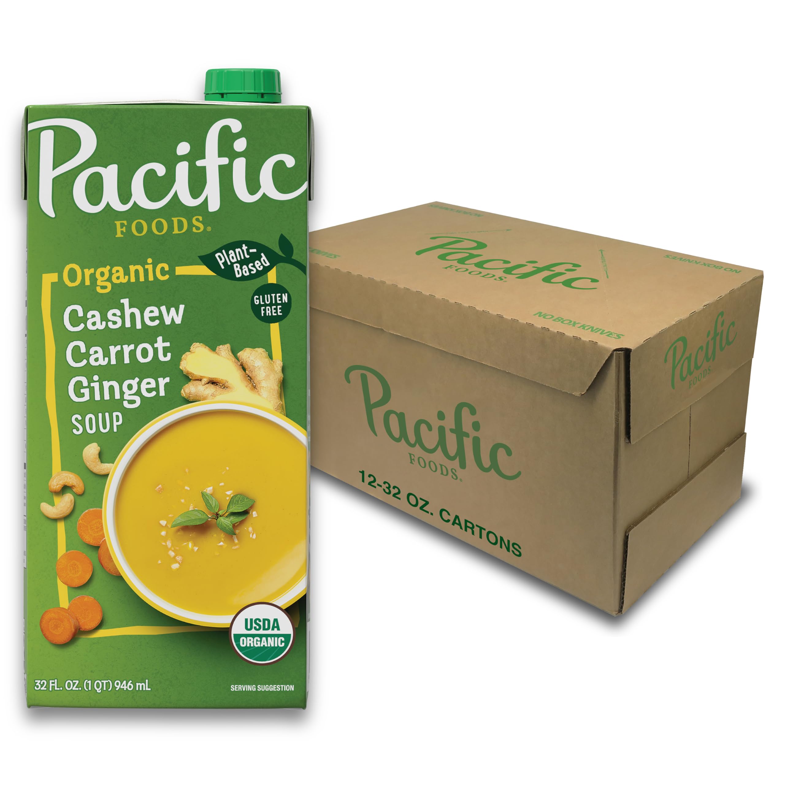 Pacific Foods Ready to Eat Soup Cashew Carrot Ginger