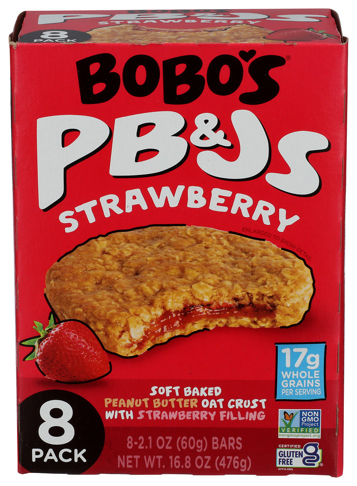 Bobo's Bar Fruit Filled Peanut Butter Strawberry