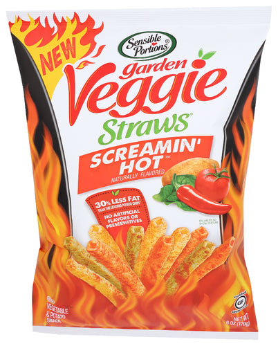SENSIBLE PORTIO (Pack of 12) Sensible Portions Veggie Scramble Straws Hot Sauce 6 Oz