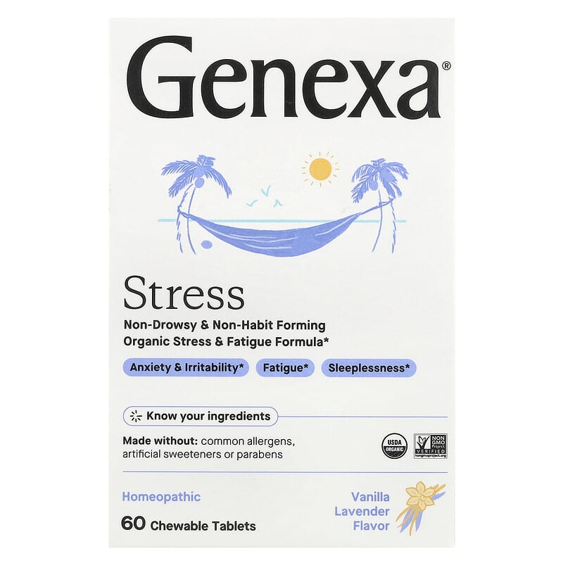 GENEXA (Pack Of 6) Genexa Stress Relief 60 Tablets