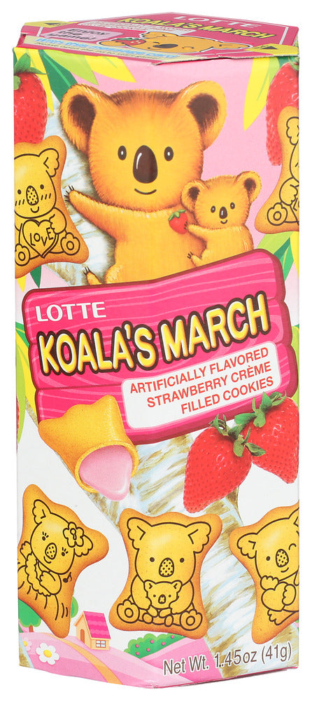 LOTTE (Pack Of 18) Lotte Cookies Koala Strawberry 1.45 Oz