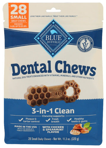 Blue Buffalo Dog Treat Dental Chew Sm