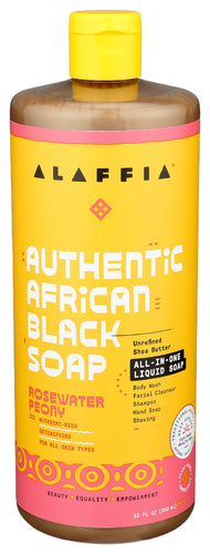 ALAFFIA (Pack of 5) Alaffia Wash All in One Rosewater Body Wash 32 Fl Oz