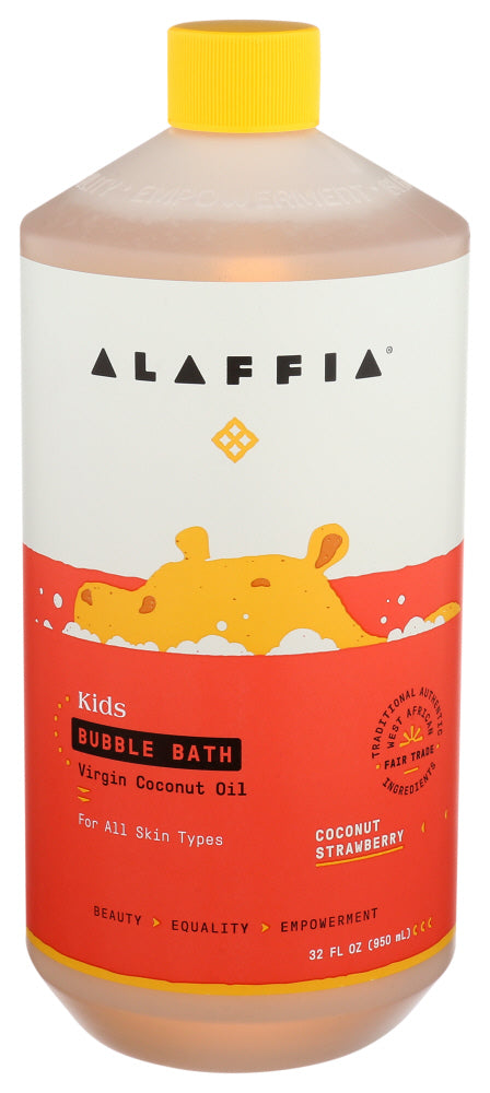ALAFFIA (Pack of 5) Alaffia Bath Bubble Coconut Strawberry Scent 32 Fl Oz