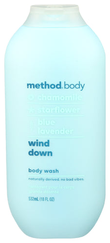 METHOD HOME CAR (Pack of 6) Method Home Care Wash Body Wind Down Body Wash 18 Oz