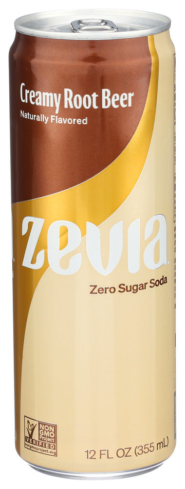 ZEVIA (Pack Of 36) Zevia Soda Sleek Creamy Root Beer 12 Fl Oz