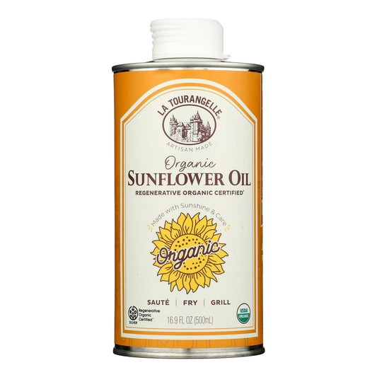 La Tourangelle - Organic Sunflower Oil Regenerative - 16.9 fl. oz (Pack of 6)