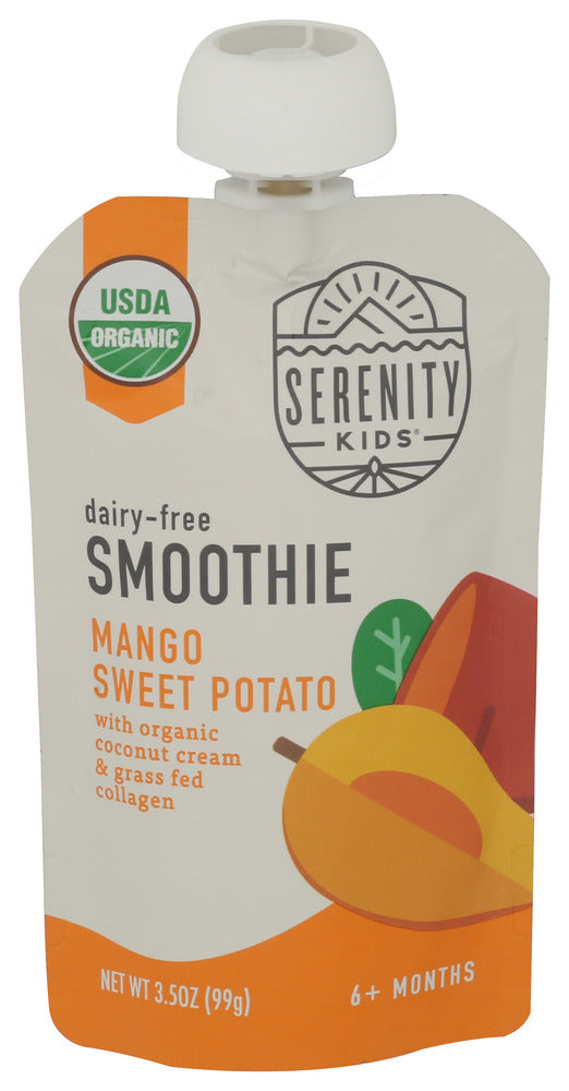 SERENITY KIDS (Pack of 12) Serenity Kids Smoothie Sweet Potato Spice Baby Food PuréE 3.5 Oz