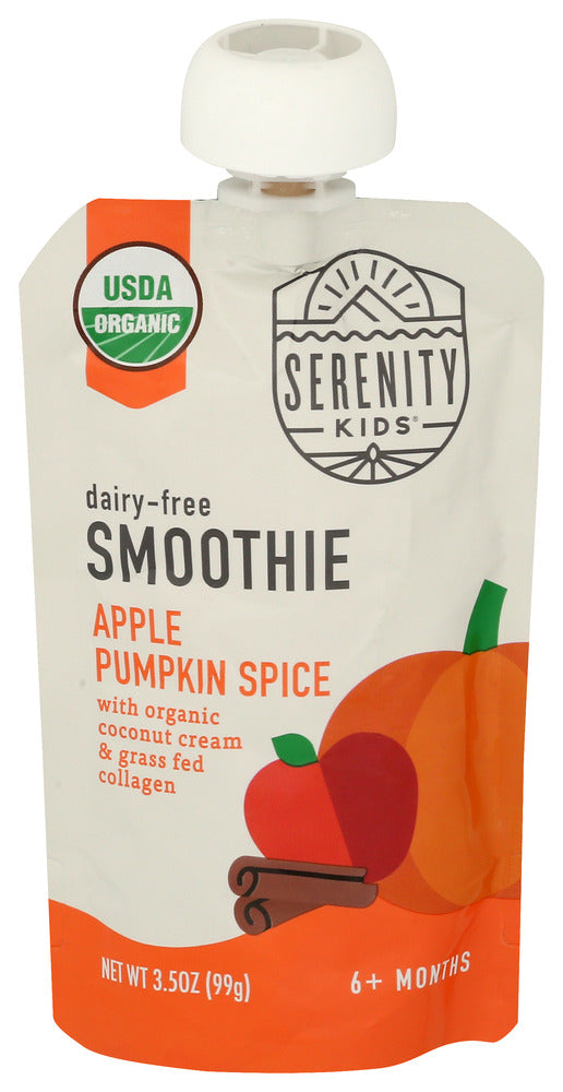 SERENITY KIDS (Pack of 12) Serenity Kids Pumpkin Spice Smoothie Baby Food Puree 3.5 Oz