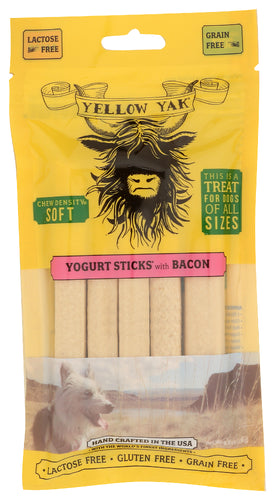YELLOW YAK (Pack of 10) Yellow Yak Treat Dog Yogurt Stix BCN Dog Treats 4.8 Oz