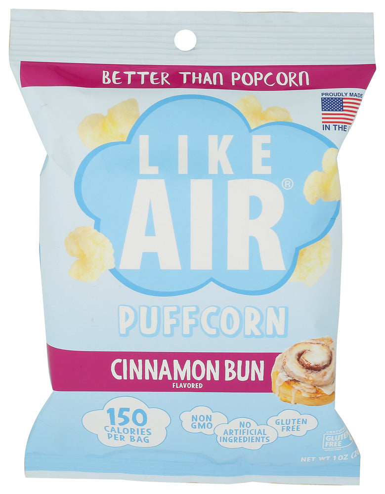 LIKE AIR (Pack Of 32) Like Air Puffcorn Cinnamon Bun 1 Oz