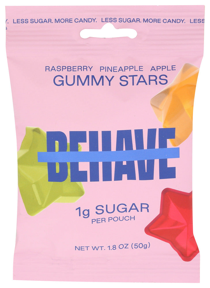 BEHAVE FOODS IN (Pack Of 12) BEHAVE FOODS INC RSPBRY Apple Pineapple Raspberry GUMMIES 1.8 Oz