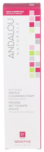 ANDALOU NATURAL (Pack of 6) Andalou Naturals Gentle Cleansing Foam Face Cleanser 5.5 Fl Oz