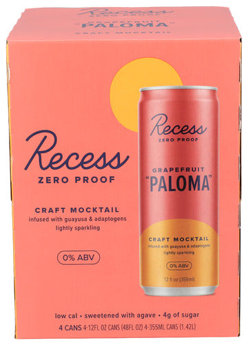 Recess Na Paloma 4 Pack Carbonated Beverage RTD Cocktail