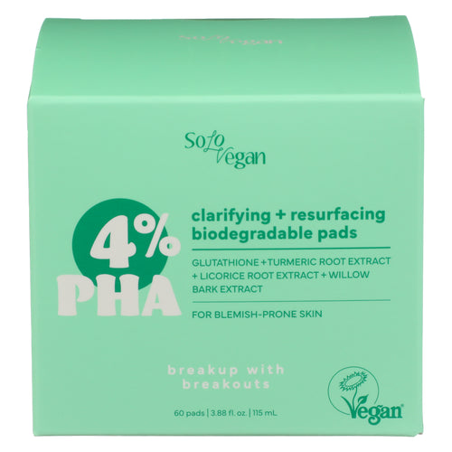 SOLOVEGAN (Pack of 3) Solovegan Pads Treatment Biodgradable Face Care Tools & Ac 60 Pieces