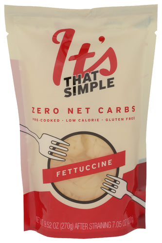 ITS THAT SIMPLE (Pack of 12) Its That Simple Pasta Fettuccine Long Pasta 9.52 Oz