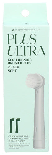 PLUS ULTRA (Pack of 4) Plus Ultra Toothbrush Replacement Heads Oral Care 2 Each