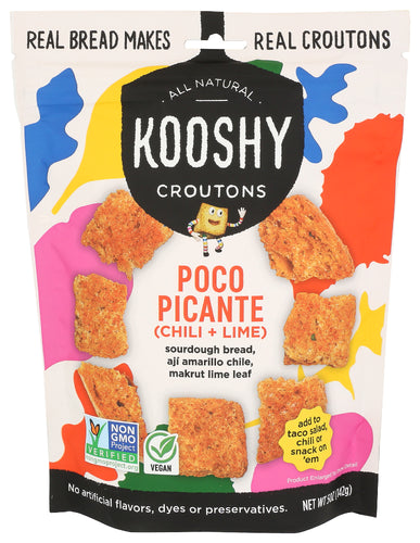 KOOSHY (Pack of 12) Kooshy Poco Picante Croutons Seasoned Crouton Topping 5 Oz