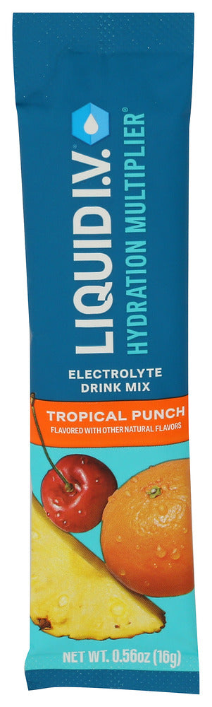 LIQUID IV (Pack of 32) Liquid Iv Hydration Tropical Beverage Packets Electrolyte 0.56 Oz