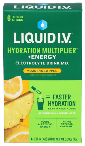 LIQUID IV (Pack of 5) Liquid Iv Hydration Energy Powder Packets 6 Count Box 3.38 Oz