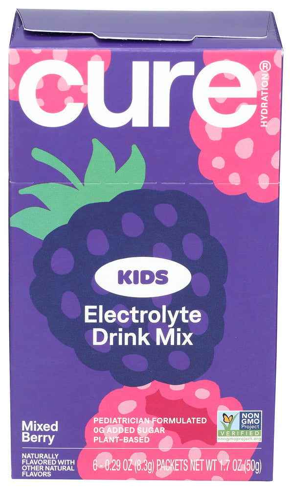 CURE (Pack of 5) Cure Kid Hydration Electrolyte Solution Berry Packets 1.7 Oz