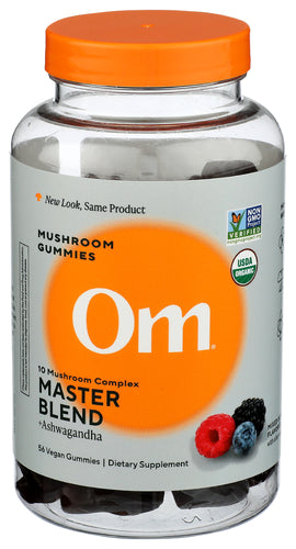 OM MUSHROOMS (Pack of 3) Om Mushrooms Mixed Berry Mushroom Gummys Calmative Mood S 56 Pieces