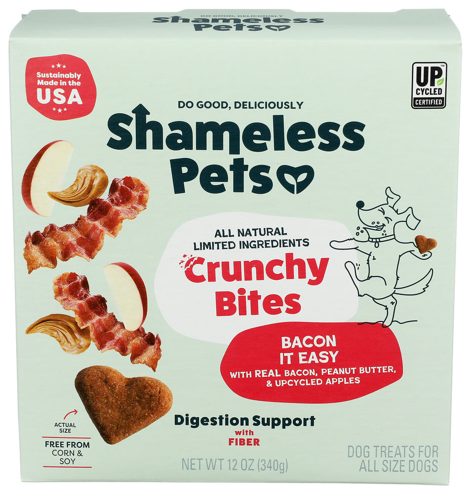 Shameless Pets Dog Treat Crunch Bacon Bites