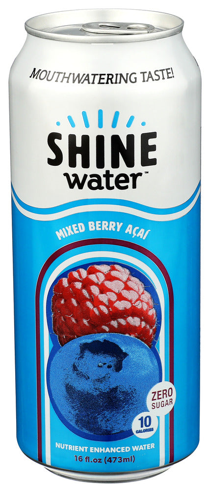 SHINEWATER (Pack of 24) Shinewater Water Enhancer Mixed Berry Acai Functional Beve 16 Fl Oz