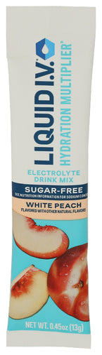 LIQUID IV (Pack of 32) Liquid Iv Hydration Sugar Free Peach Electrolyte Packet 0.45 Oz