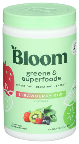 Bloom Nutrition Green Superfood Strawberry Milkshake