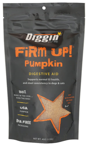 DIGGIN YOUR DOG (Pack of 6) Diggin Your Dog Pet Supplement Firm Up Formula 4 Oz