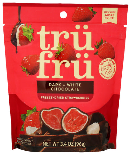 Tru Fru Indulge on the Go Strawberry Milkshake HD White Dark