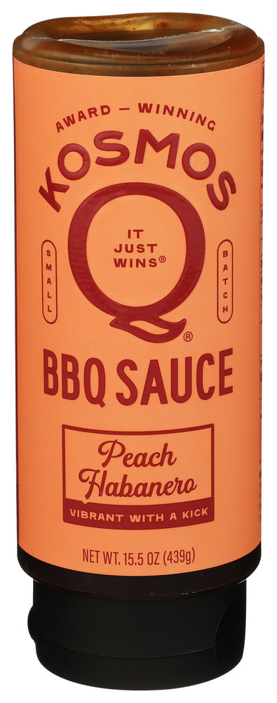 Kosmos Q BBQ Sauce Peach Habanero Natural Condiment