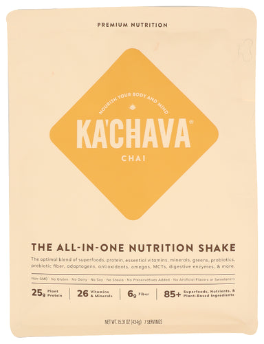 Kachava Nutrition 1 Shake Chai 7 Servings