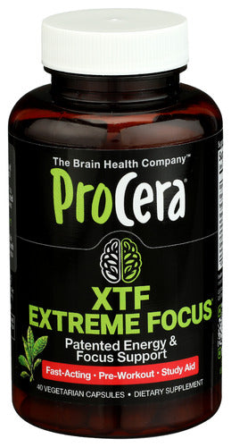 PROCERA (Pack of 2) Procera Focus XTF Extreme Cognitive Health Su 40 Vegetarian Capsules